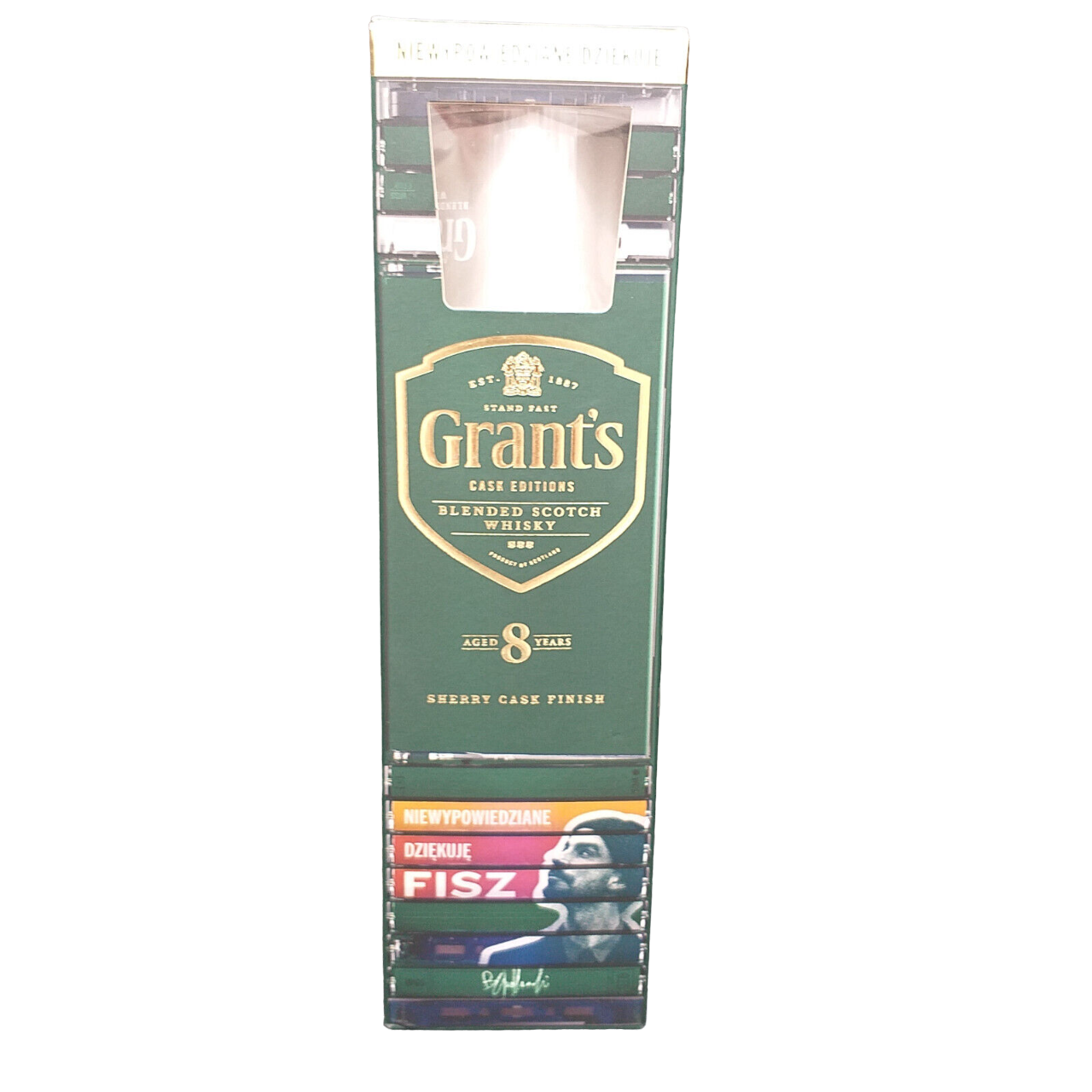 Grant's 8 Jahre Sherry Cask Finish Blended Scotch Whisky 40% VOL. (1x0,7ltr.) inkl. Tumbler/Glas