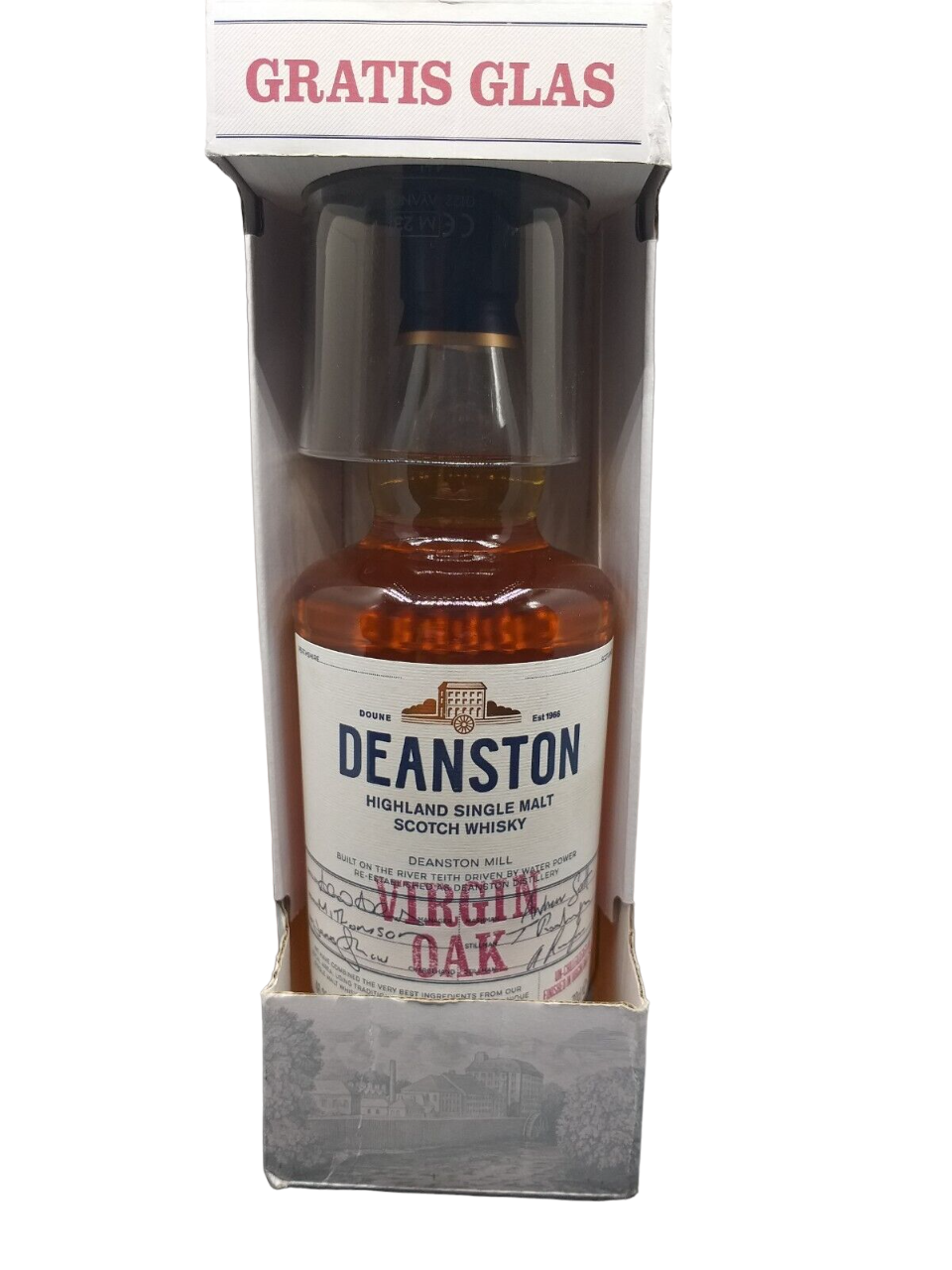 Deanston Virgin Oak Single Malt Scotch Whisky 46,3% VOL. (1x0,7ltr.) inkl. 1 Glas OVP