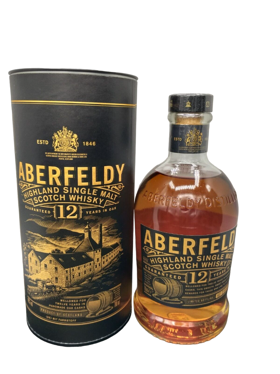 Aberfeldy 12 Jahre Single Malt Scotch Whisky 40% VOL. (1x0,7ltr.) OVP