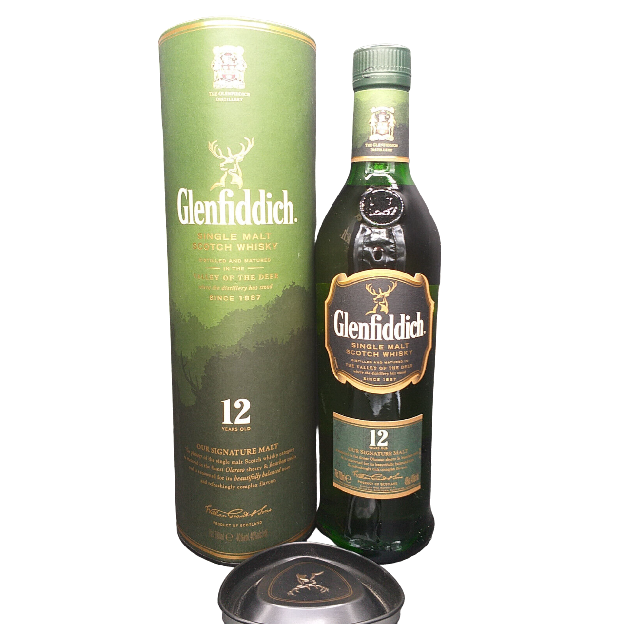 Glenfiddich 12 Jahre Single Malt Scotch Whisky Our Signature Malt 40% VOL. (1x0,7ltr.) OVP