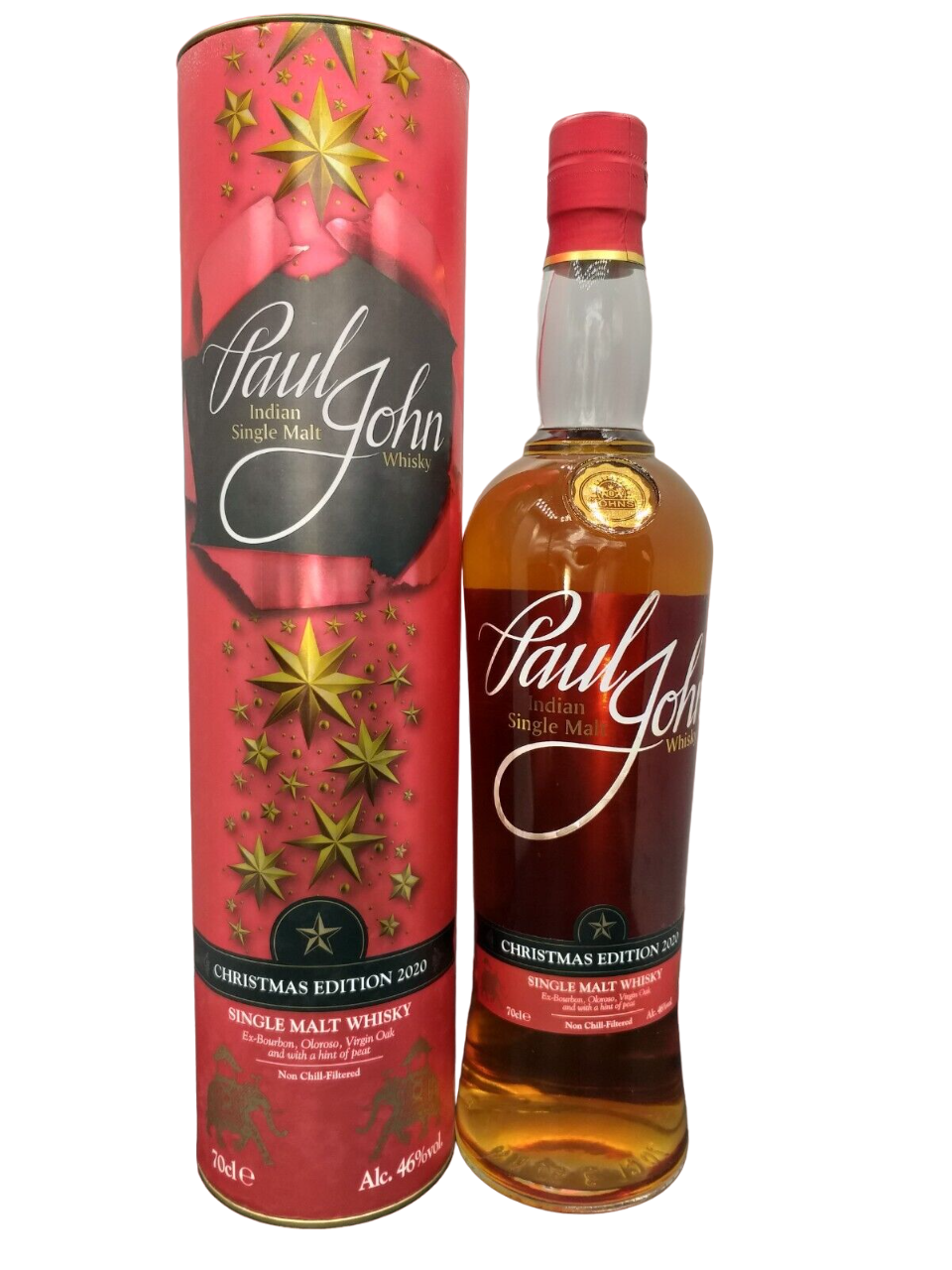 Paul John 2020 Indian Single Malt Whisky 46% VOL. Christmas Edition (1x0,7ltr.) OVP