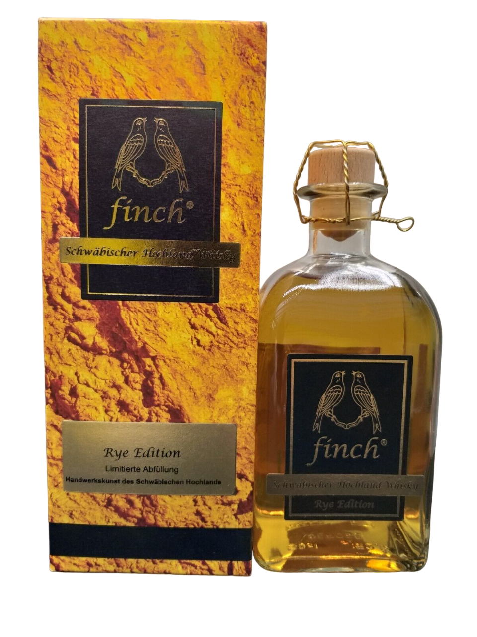 Finch Rye Edition 4 Jahre Schwäbischer Hochland Whisky 46% VOL. Limitierte Abfüllung (1x0,5ltr.) OVP