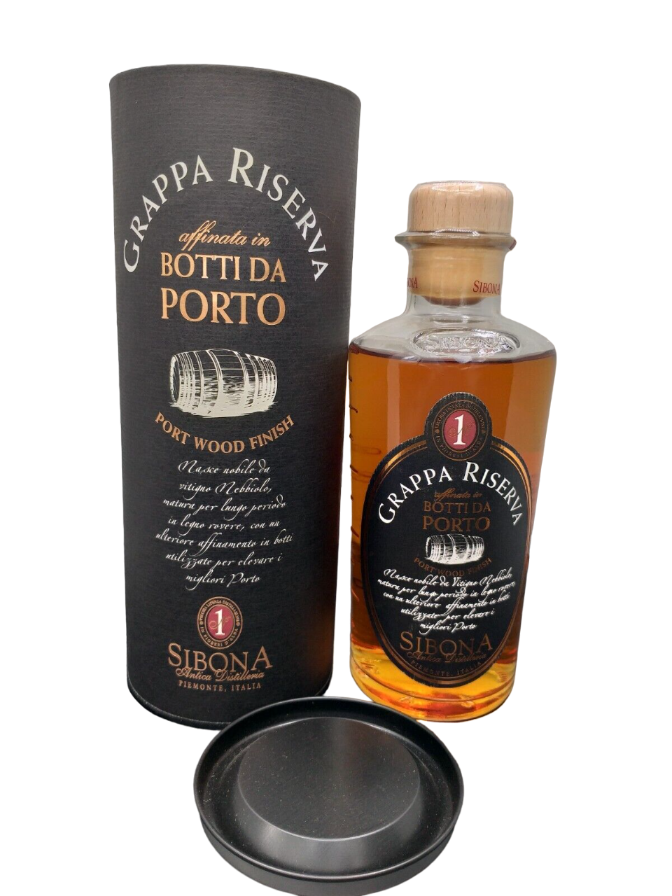 Sibona Grappa Riserva Botti da Porto 40% VOL. (1x0,5ltr.) OVP