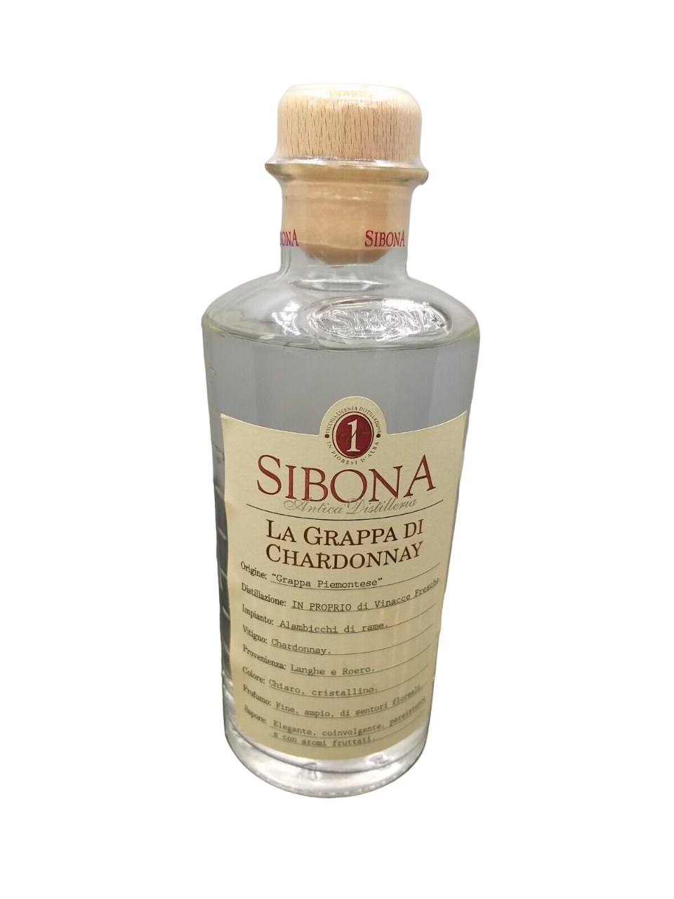 Sibona Grappa La Grappa di Chardonnay Italien 40% VOL. (1x0,5ltr.)