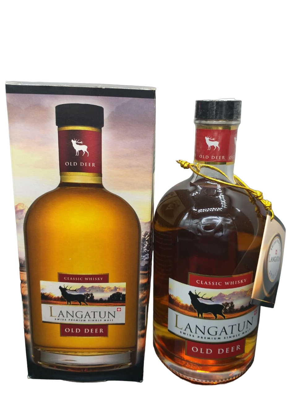 Langatun Old Deer Classic Swiss Whisky 40% VOL. (1x0,5ltr.) OVP