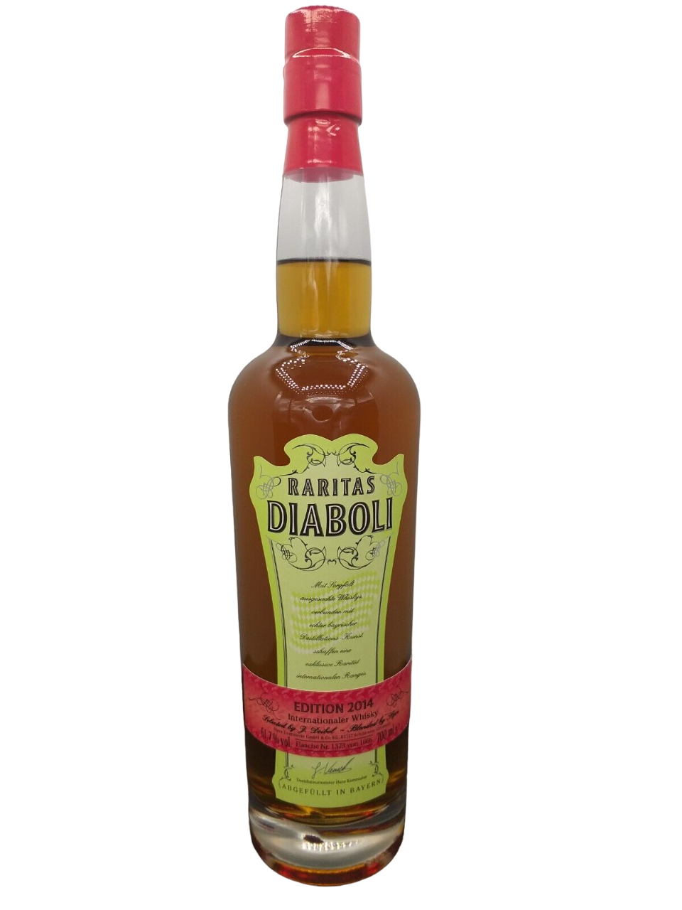 Raritas Diaboli International Whisky 61,7% VOL. Edition 2014 (1x0,7ltr.) 1373/1666 Bottles