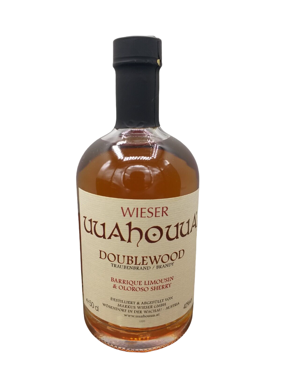 Wieser Uuahouua Doublewood Traubenbrand 42% VOL. (1x0,5ltr.)