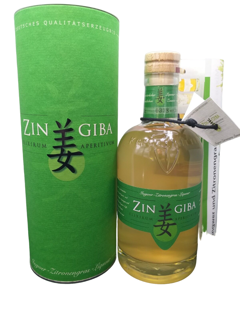 ZINGIBA 2011 Ingwer-Zitronengras-Liqueur 20% VOL. (1x0,5ltr.) Elixirum Aperitivum 3500 Bottles OVP