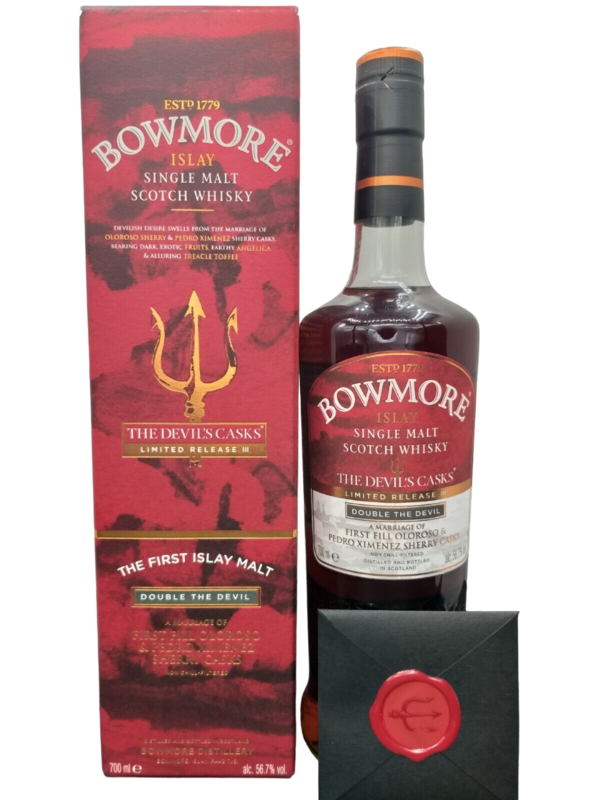 Bowmore The Devil's Casks Limited Release III Islay Malt Whisky 56,7% VOL. (1x0,7ltr.) OVP Bowmore The Devil's Casks Limited Release III Islay Malt Whisky 56,7% VOL. (1x0,7ltr.) OVP