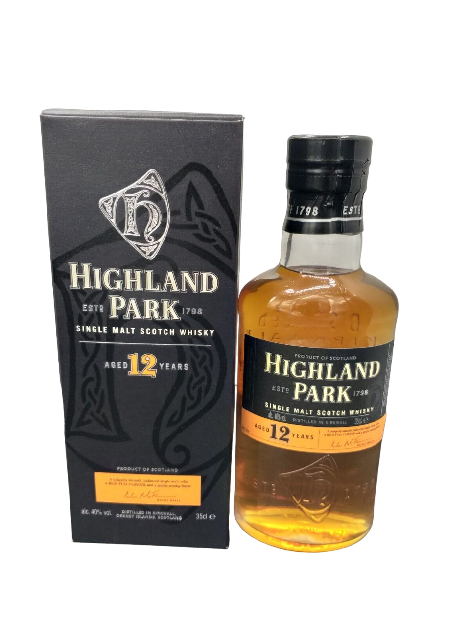 Highland Park 12 Jahre Single Malt Scotch Whisky 40% VOL. (1x0,35ltr.) OVP