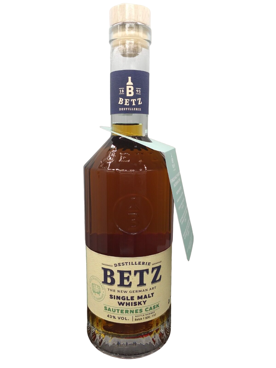 Betz Sauternes Cask Single Malt Whisky 43% VOL. (1x0,7ltr.)