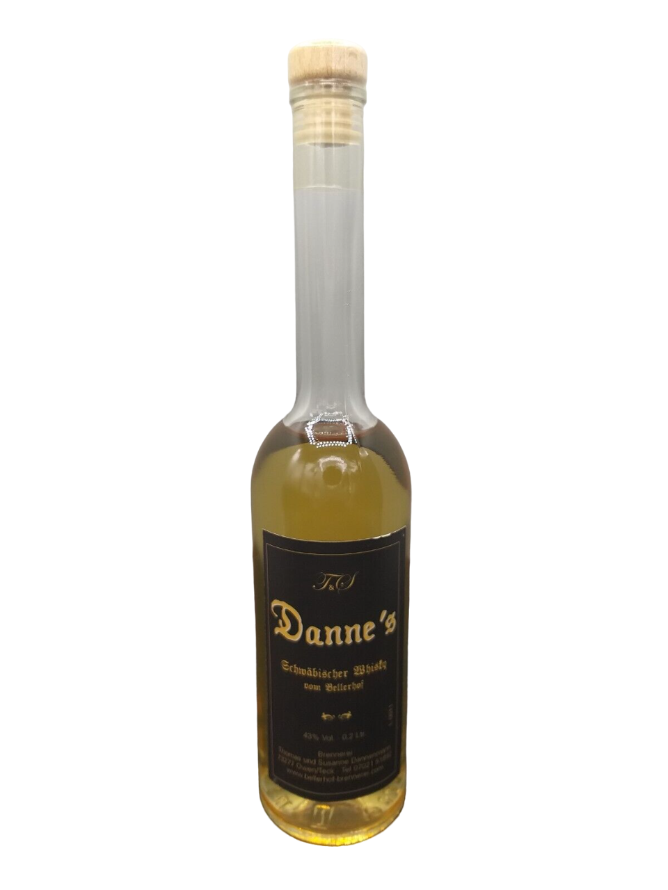 Danne's Schwäbischer Whisky vom Bellerhof 43% VOL. (1x0,20ltr.)