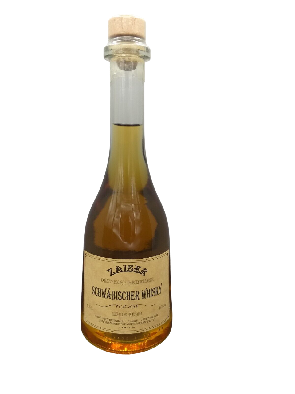 Zaiser Schwäbischer Single Grain Whisky 40% VOL. (1x0,5ltr.)