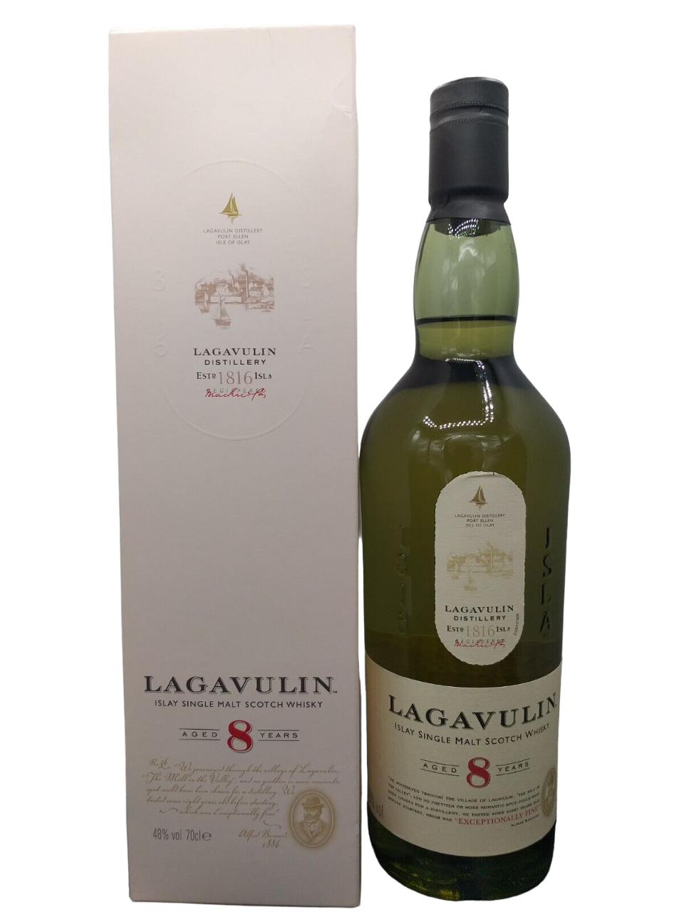 Lagavulin 8 Jahre Islay Single Malt Scotch Whisky 48% VOL. (1x0,7ltr.) OVP