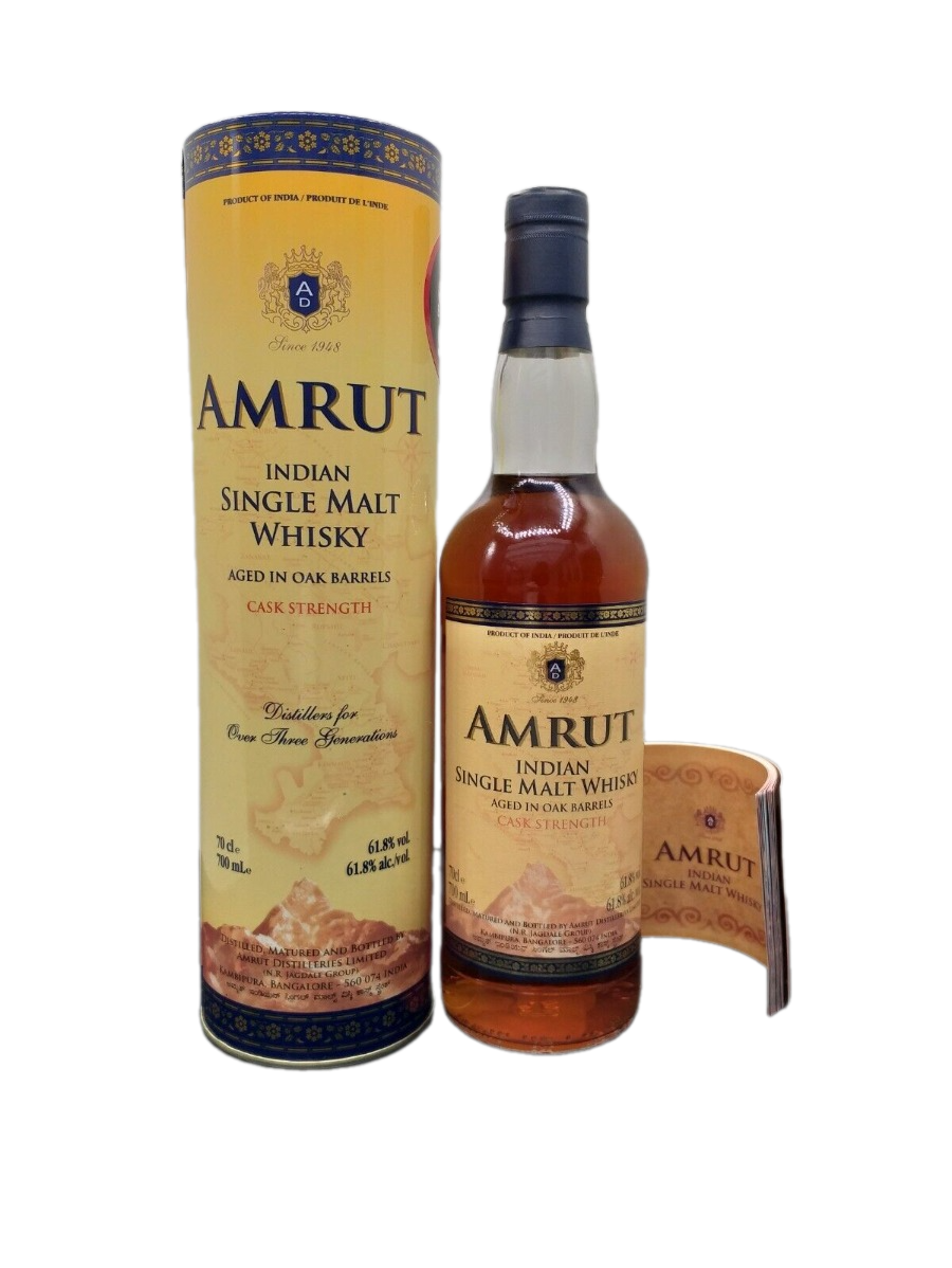 Amrut 2015 Cask Strength Aged in Oak Barells Indian Single Malt Whisky 61,8% VOL. (1x0,7ltr.) OVP