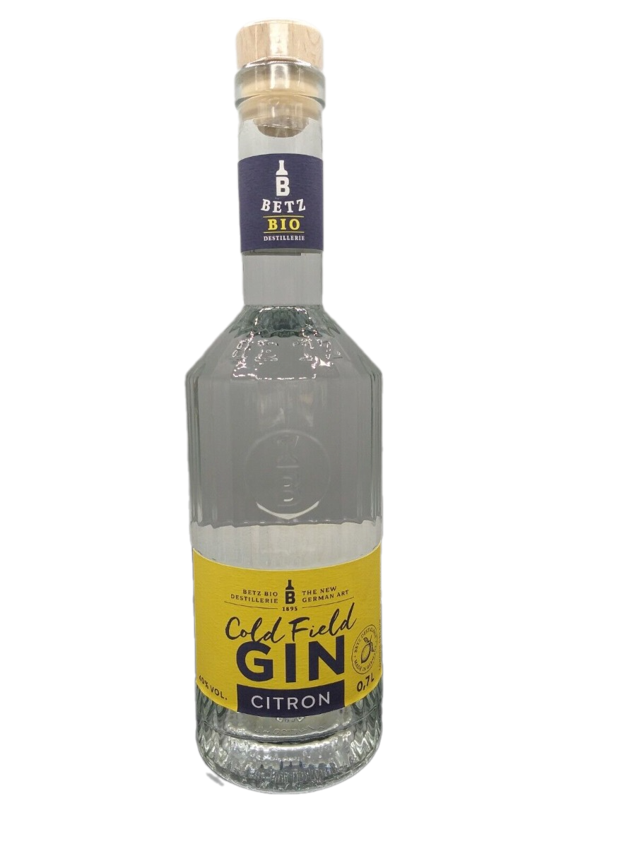Betz Bio Destillerie Cold Field Citron Gin 40% VOL. (1x0,7ltr.)