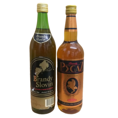 Brandy Slovin 40% VOL. + Extra Fine Brandy Croatia 38% VOL. SET 2 Flaschen à 1 Liter