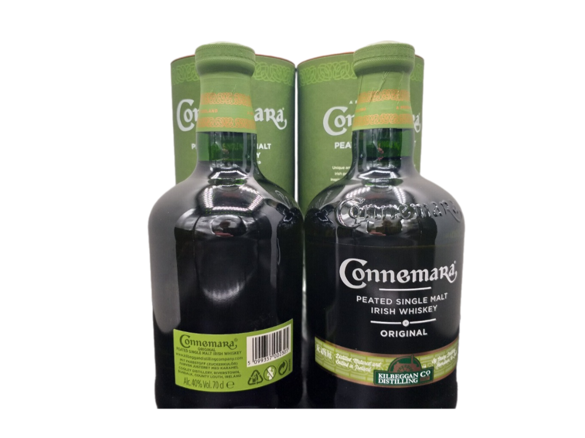 Connemara Peated Single Malt Irish Whiskey 40% VOL. (2x0,7ltr.) SET OVP
