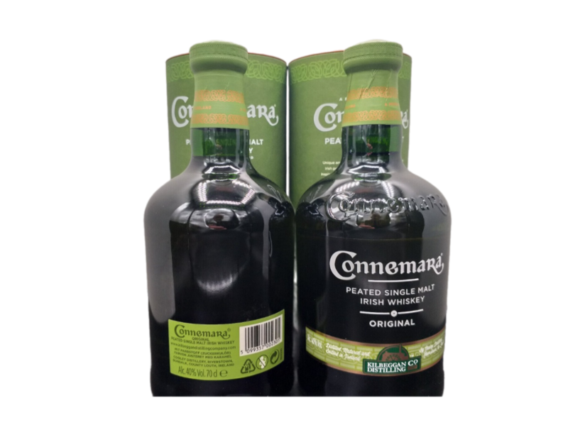 Connemara Peated Single Malt Irish Whiskey 40% VOL. (2x0,7ltr.) SET OVP Connemara Peated Single Malt Irish Whiskey 40% VOL. (2x0,7ltr.) SET OVP