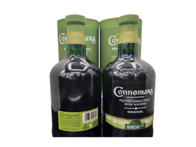 Connemara Peated Single Malt Irish Whiskey 40% VOL. (2x0,7ltr.) SET OVP Connemara Peated Single Malt Irish Whiskey 40% VOL. (2x0,7ltr.) SET OVP