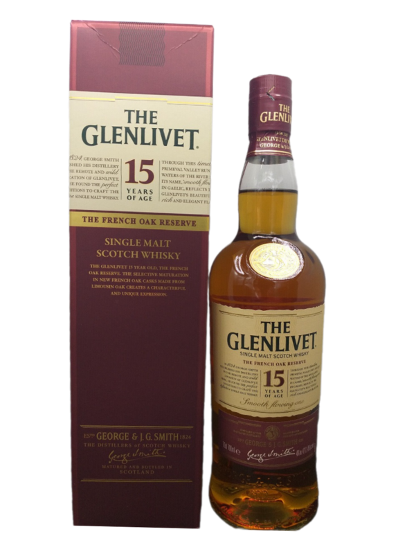 The Glenlivet 15 Jahre French Oak Reserve Single Malt Scotch Whisky 40% VOL. (1x0,7ltr.) OVP