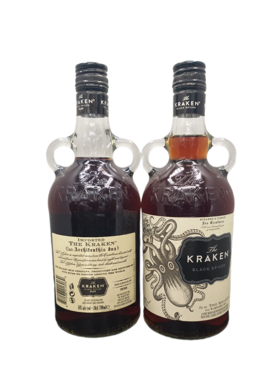The Kraken Black Spiced Rum 40% VOL. (2x0,7ltr.) SET