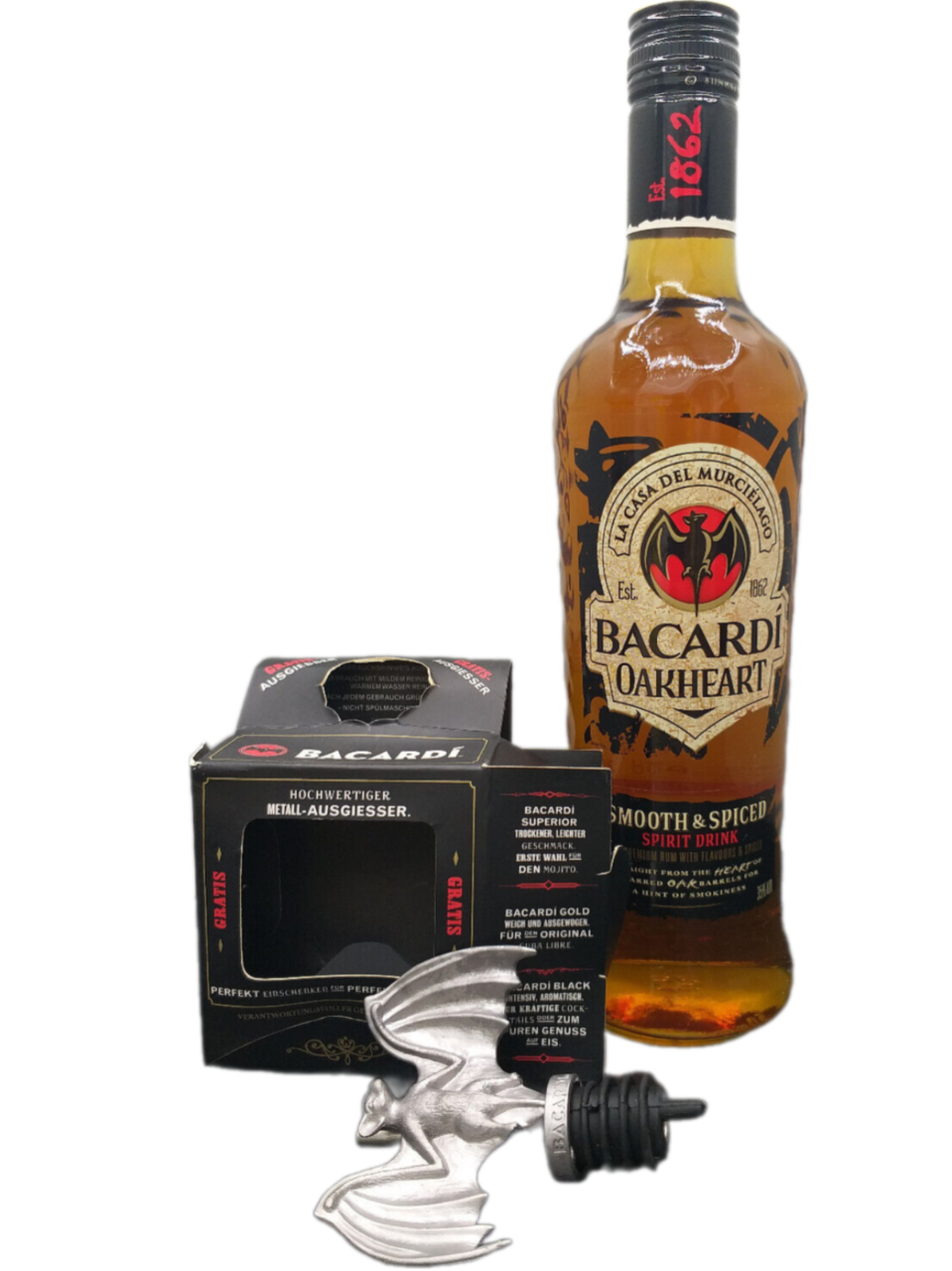 Bacardi Oakheart Spirit Drink 35% VOL. (1x0,7ltr.) SET inkl ...