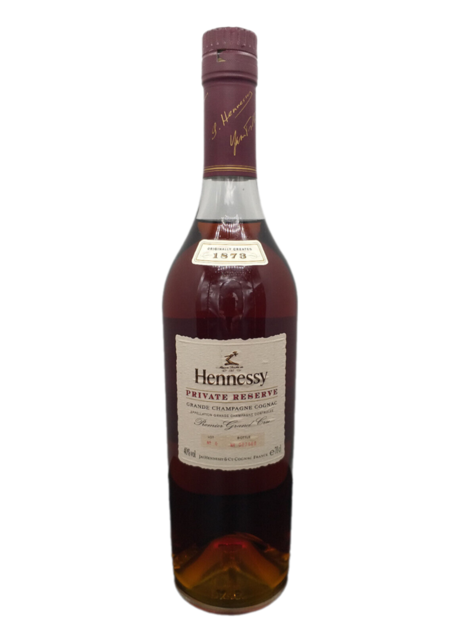 Hennessy 1873 Private Reserve Grande Champagne Cognac 40% VOL. (1x0,7ltr.)