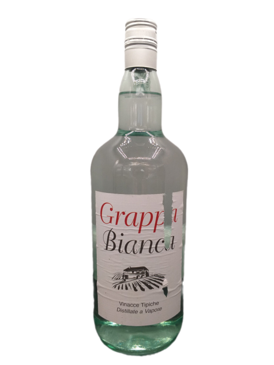 Grappa Bianca Vinacce Tipiche Distillate a Vapore 38% VOL. (1x1,5ltr.) Bitte Hinweis beachten!