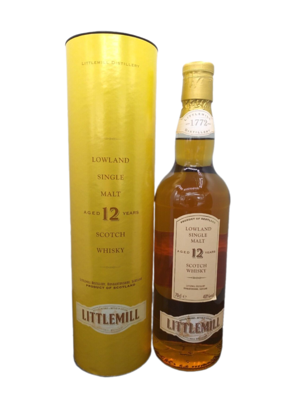 Littlemill 12 Jahre Single Malt Scotch Whisky 40% VOL. (1x0,7ltr.) OVP