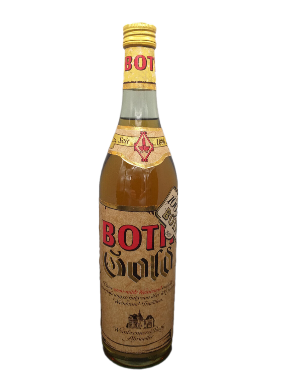 Both Alt-Gold Weinbrand 38% VOL. (1x0,7ltr.) 100 Jahre Both