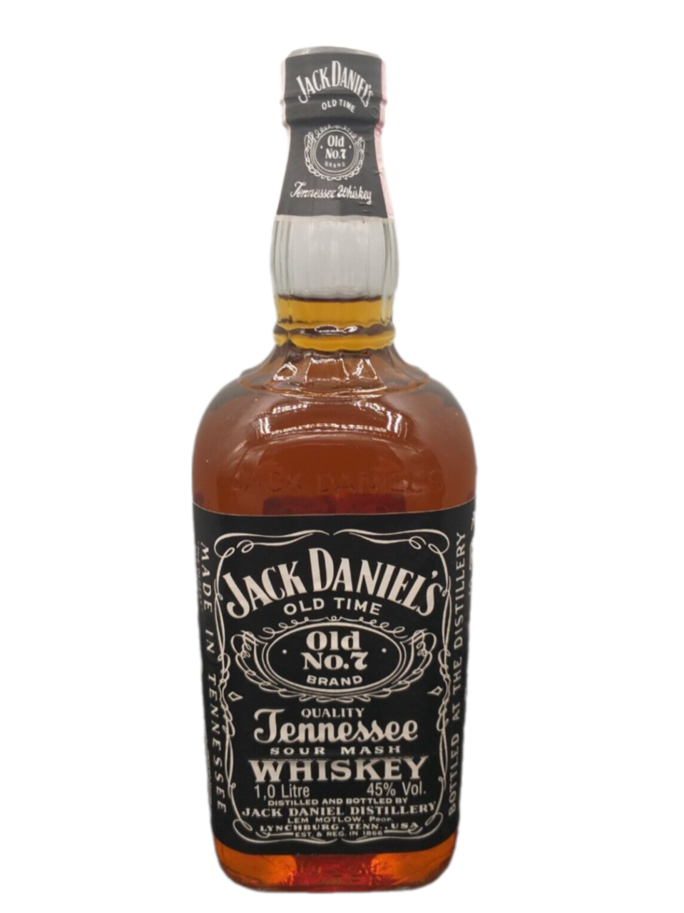 Jack Daniel's Old No. 7 Tennessee Sour Mash Whiskey 45% VOL. (1x1,0ltr.)  Alte Ausführung 1987