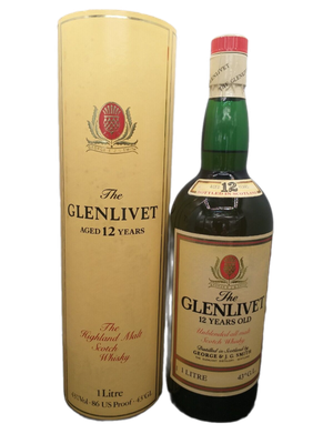The Glenlivet 12 Jahre Unblended all malt Scotch Whisky 43% VOL. (1x1,0ltr.) OVP