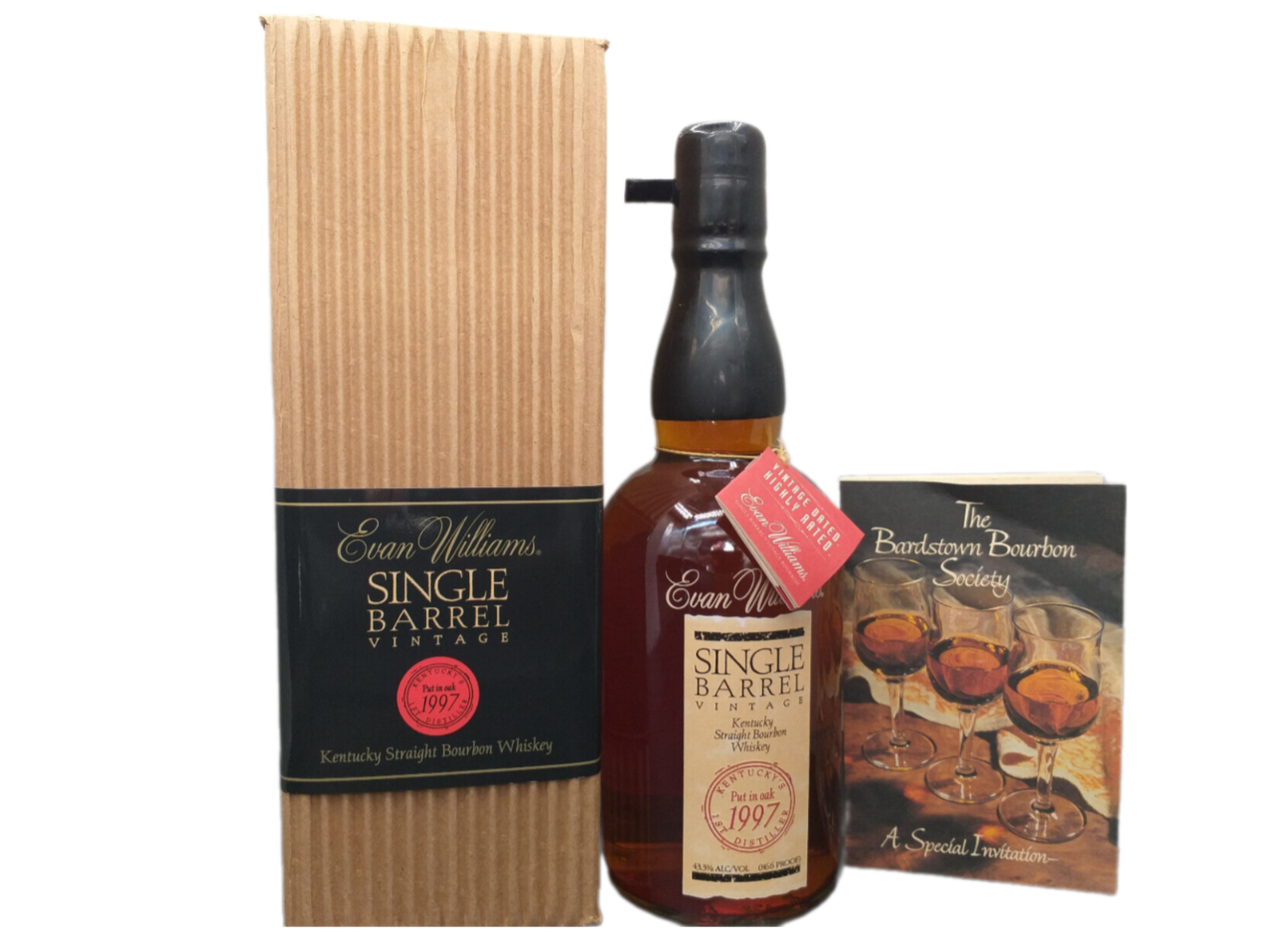 Evan Williams 10 Jahre Single Barrel Vintage 1997 Kentucky Straight Bourbon Whiskey 43,3% VOL. (1x0,70ltr.) OVP