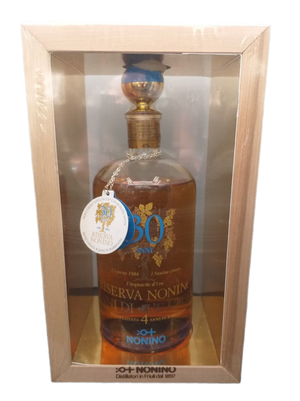 Nonino 30 Anni Riserva Grappa 43% VOL. (1x0,7ltr.) Special Edition Jahrgang 2006 in ungeöffneter Originalverpackung