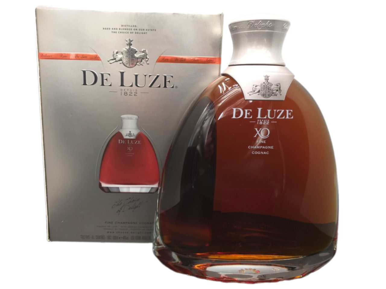 De Luze XO Fine Champagner Cognac 40% VOL. (1x1,0ltr.) OVP