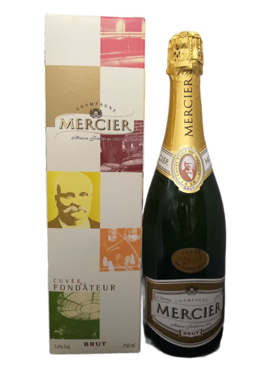 Mercier Cuvee Du Fondateur Brut Champagner 12% VOL. (1x0,75ltr.) OVP