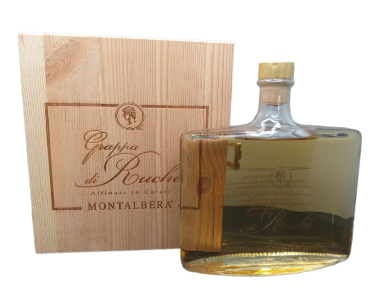 Grappa di Ruche Affinata in Carati 40% VOL. (1x0,5ltr.) OVP (Holzkiste)