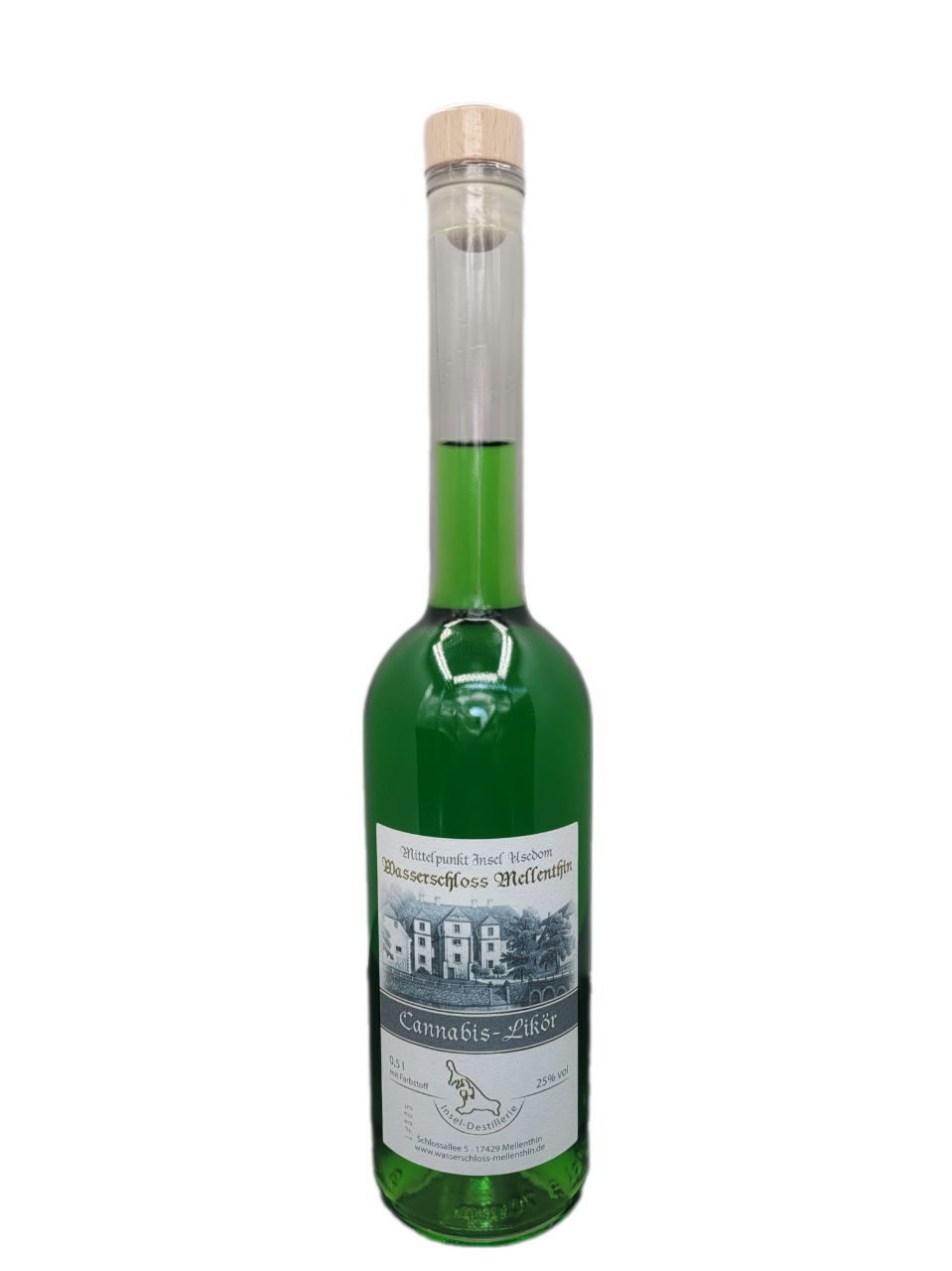 Cannabis-Likör 25% VOL. Inseldestillerie Mellenthin Usedom (1x0,5ltr.) Cannabis-Likör 25% VOL. Inseldestillerie Mellenthin Usedom (1x0,5ltr.)