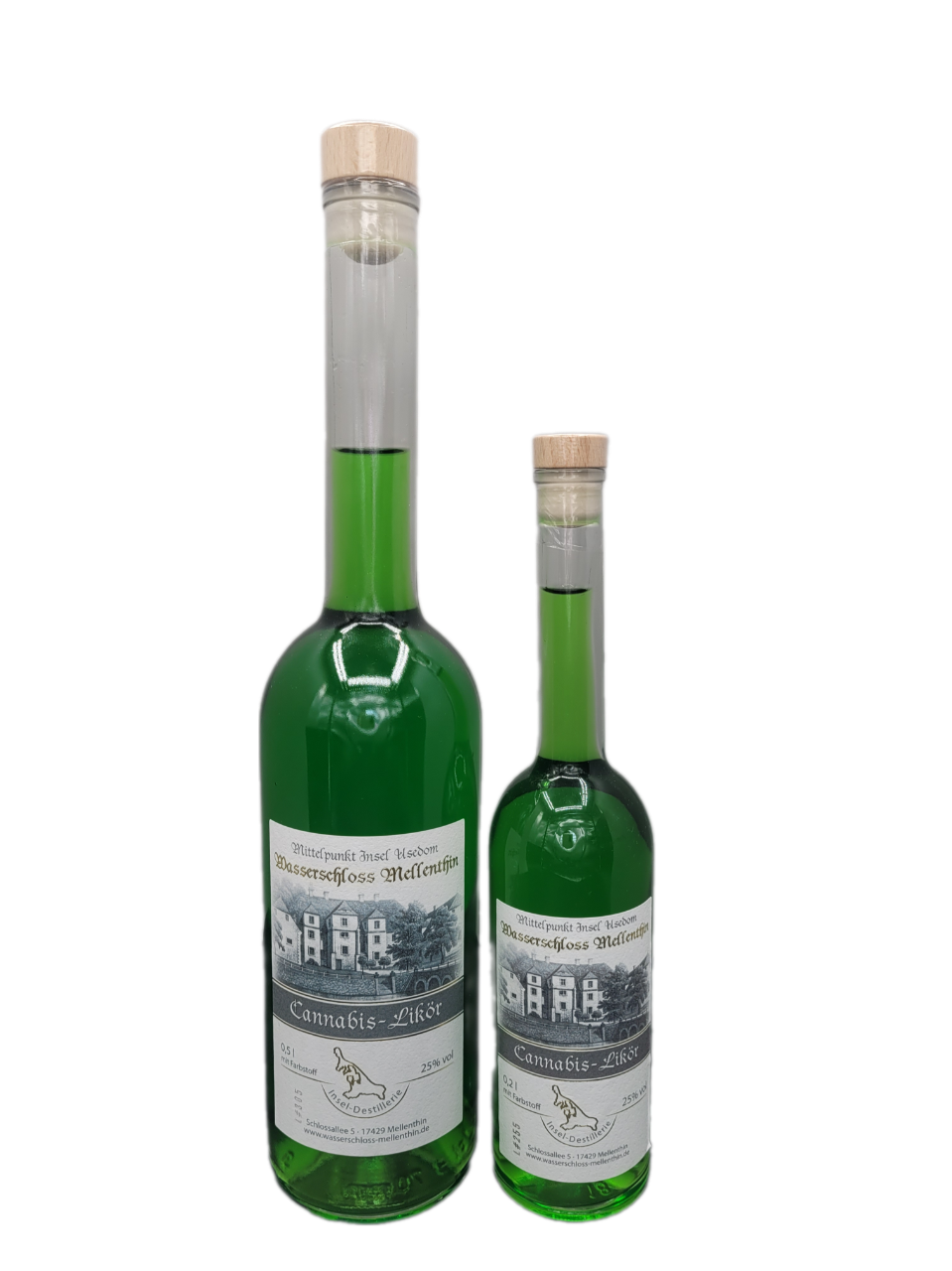 Cannabis-Likör 25% VOL. (1x0,20 + 1x0,50ltr.) SET