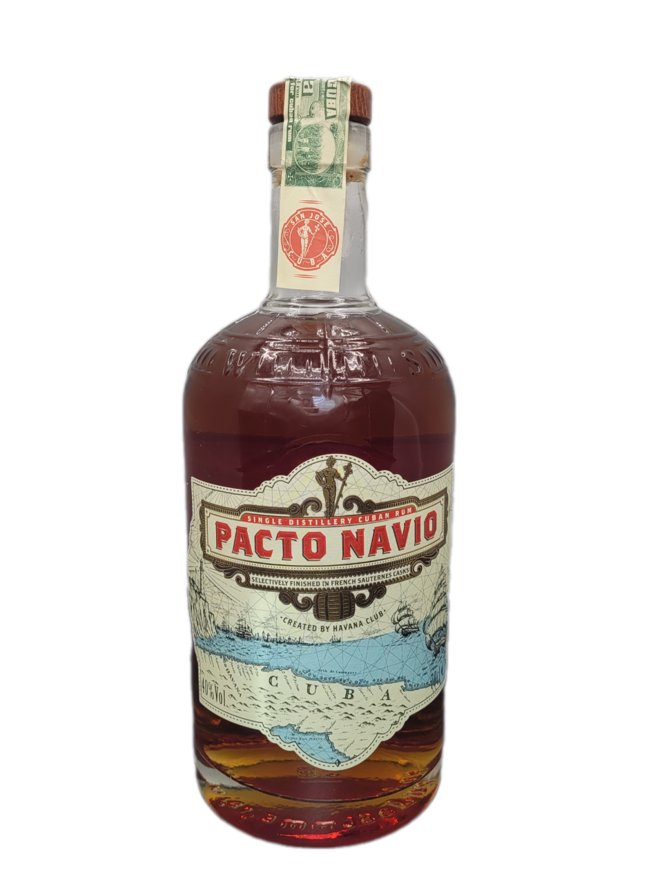Pacto Navio Single Distillery Rum 40% VOL. (1x0,7ltr.)