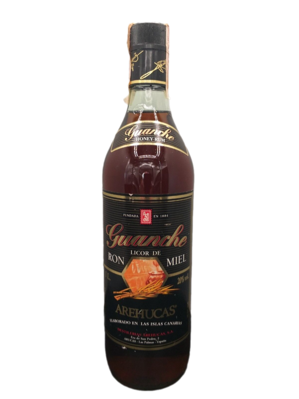 Arehucas Guanche Ron Miel Honig-Rum 20% VOL. (1x1,0ltr.)