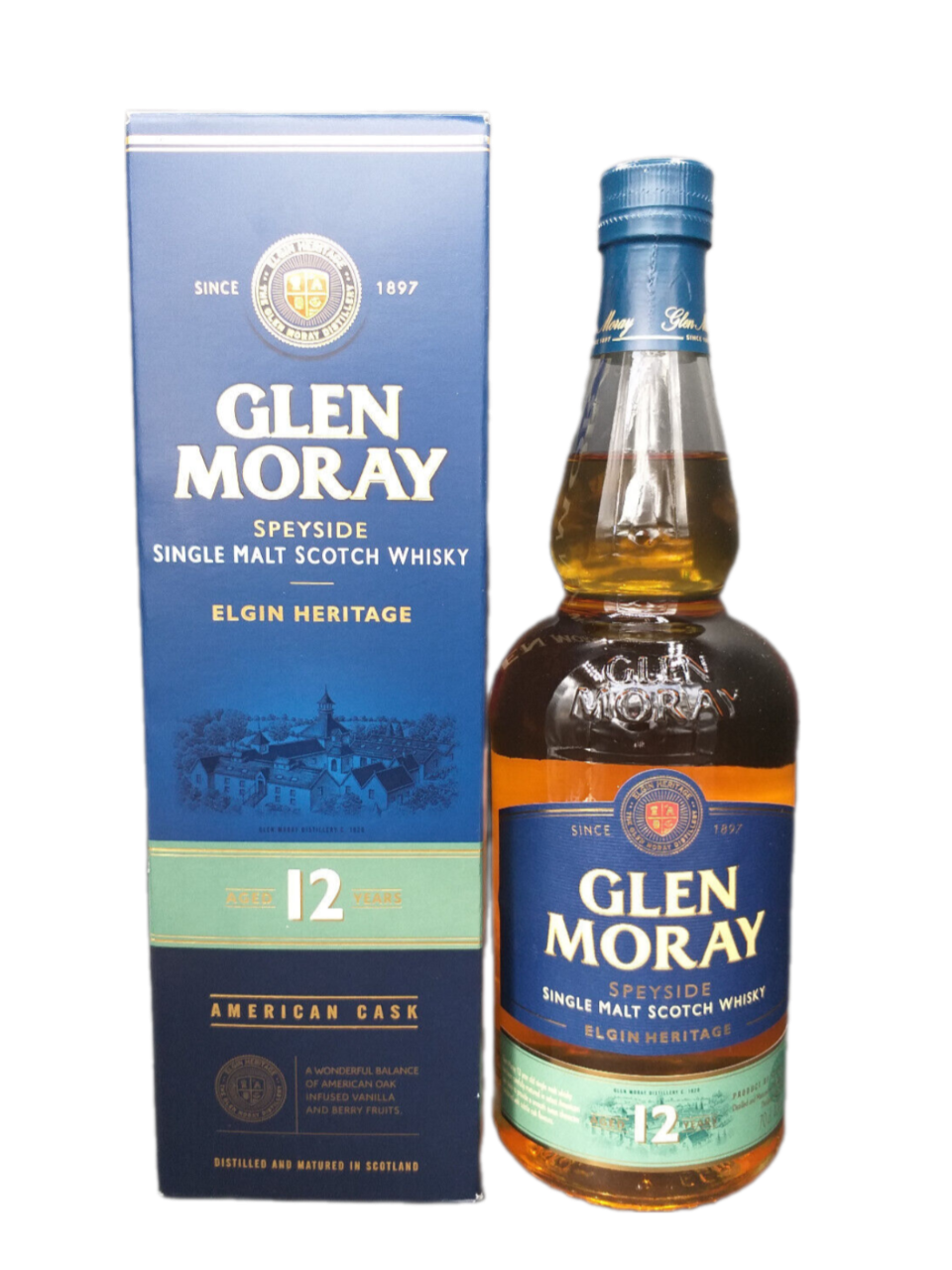 Glen Moray 12 Jahre Elgin Heritage Single Malt Whisky 40% VOL. (1x0,7ltr.) OVP
