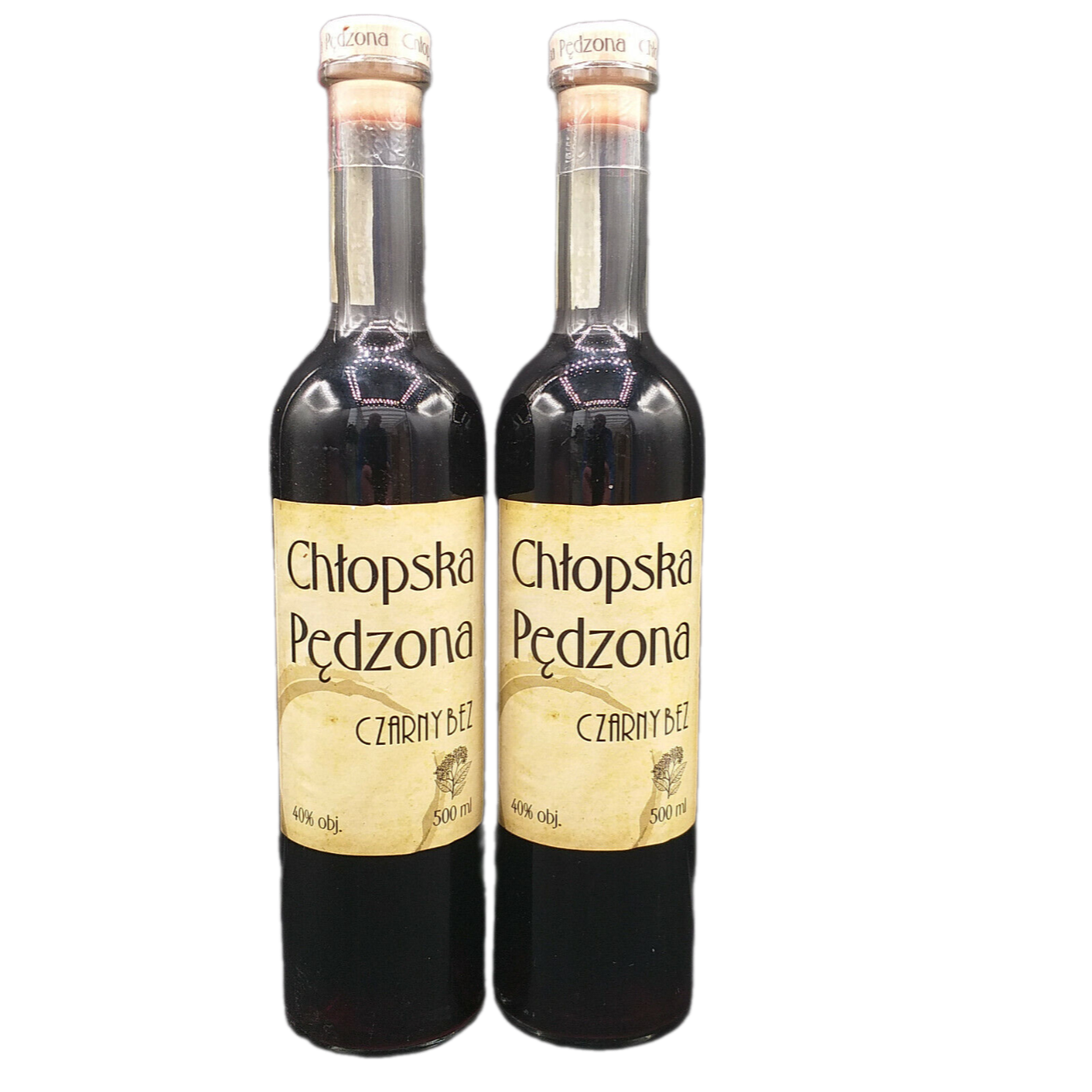 Chtopska Pedzona Czarny Bez Vodka 40% VOL. (2x0,5ltr.) SET