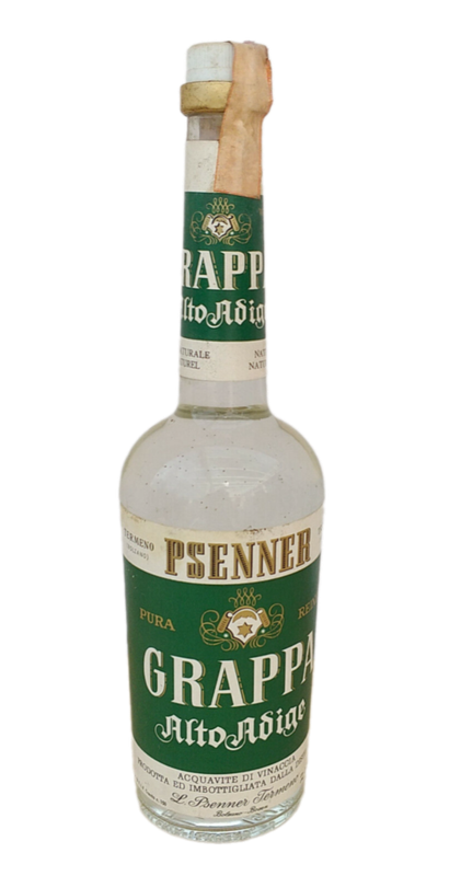 Psenner Alto Adige Pura Grappa 45% VOL. (1x0,75ltr.) Original-Steuerbandarole