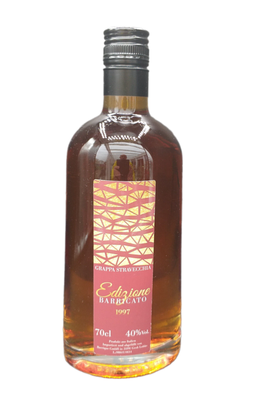 Edizione Barricato 1997 Grappa Stravecchia 40% VOL. (1x0,7ltr.)