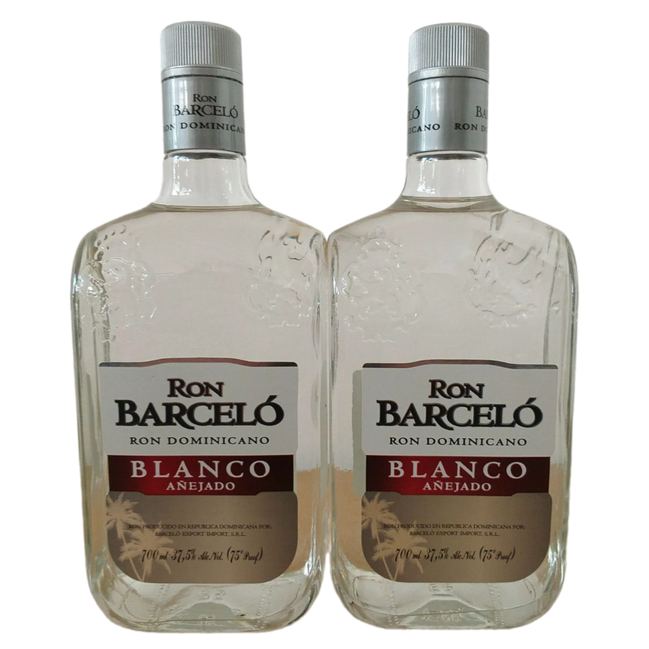 Ron Barcelo Blanco Anejado Ron Dominicano 37,5% VOL. (2x0,7ltr.) SET