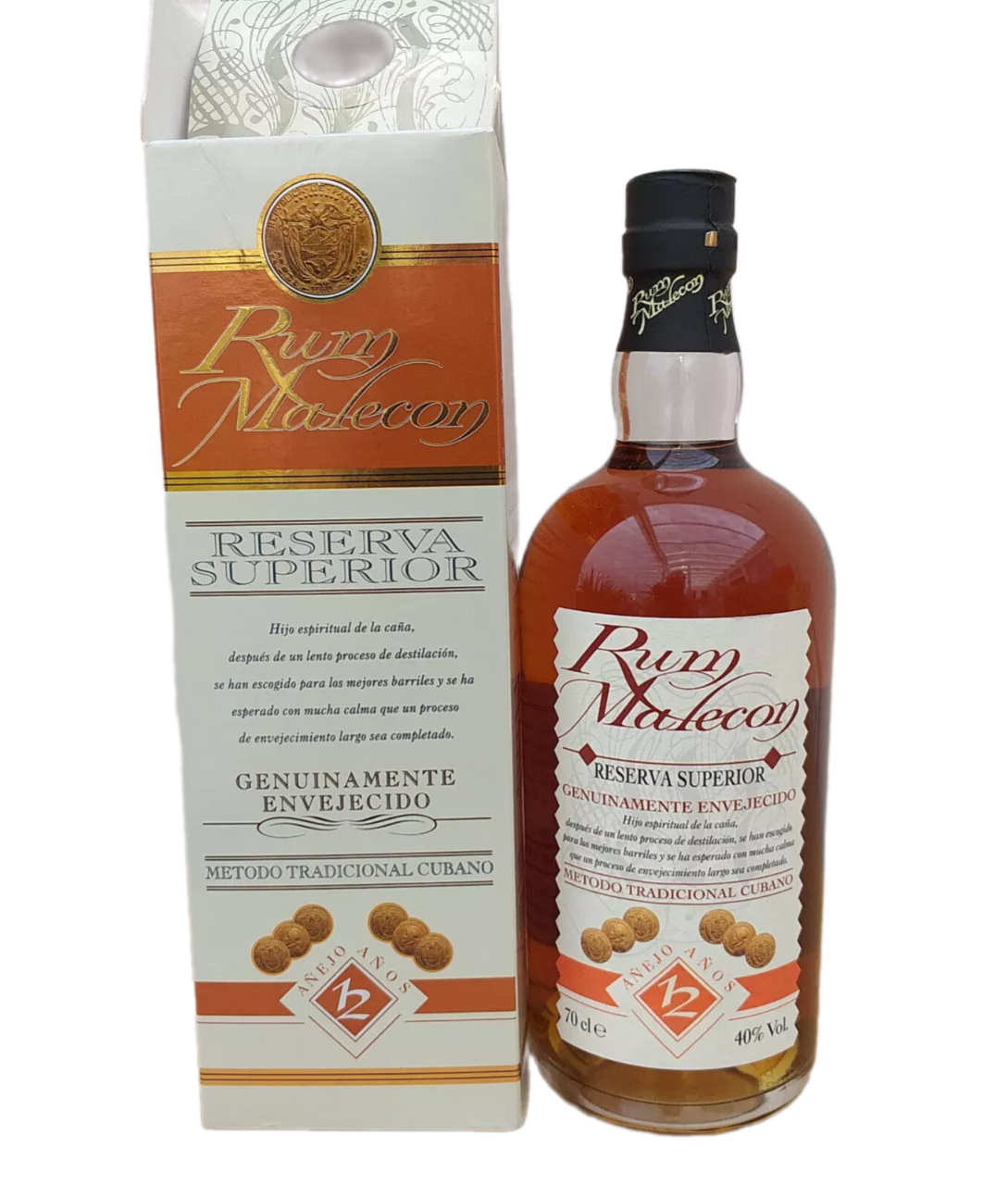 Rum Malecon 12 Jahre Reserva Superior 40% VOL. (1x0,7ltr.) OVP