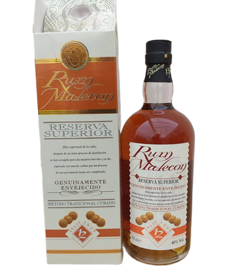 Rum Malecon 12 Jahre Reserva Superior 40% VOL. (1x0,7ltr.) OVP