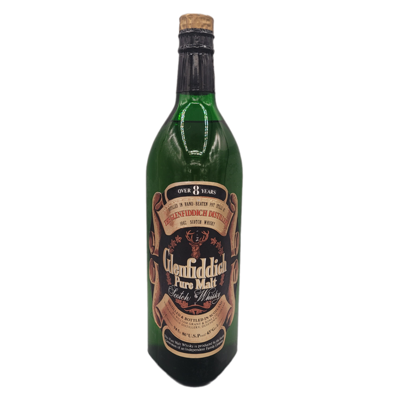 Glenfiddich over 8 Years Pure Malt Scotch Whisky 43% VOL./86 Proof (1x0,945ltr.) OVP Glenfiddich over 8 Years Pure Malt Scotch Whisky 43% VOL./86 Proof (1x0,945ltr.) OVP